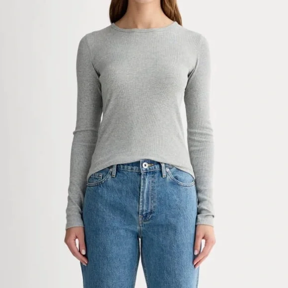 Everlane The Luxe Rib Long Sleeve - Picture 3 of 12